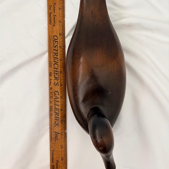 Hand-Painted Wooden Duck Wall Decor - Green and Brown - Picture 9 of 16